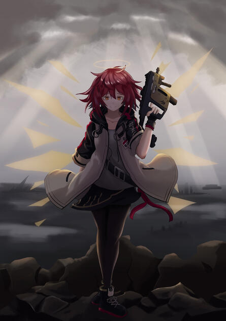 Exusiai Fan Illustration