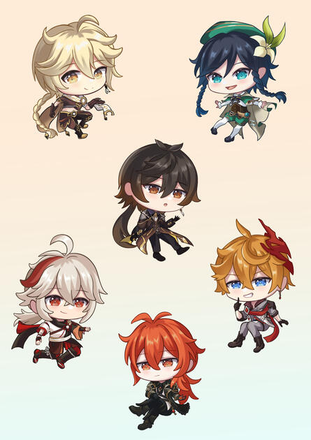 Chibi Genshin Guys